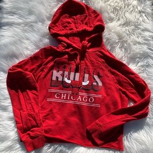 Chicago Bulls Crop Hoodie
